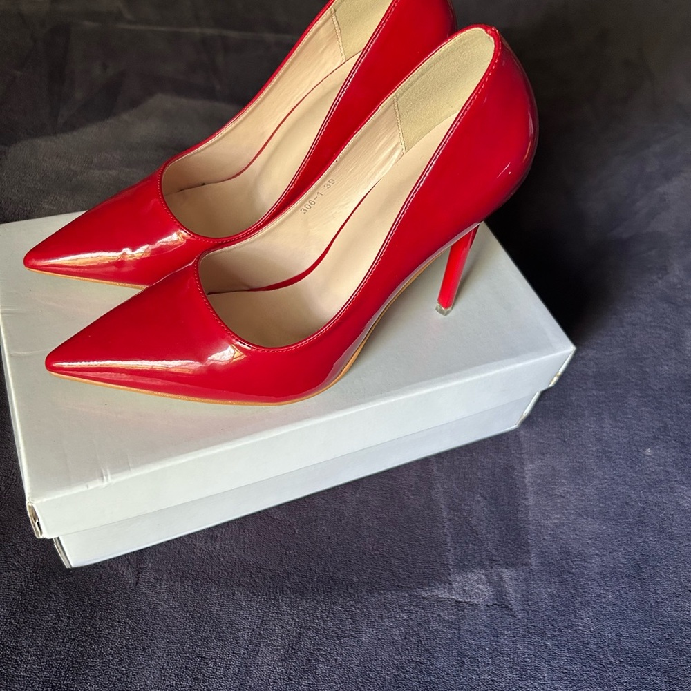 Elegant Red Women's Stilettos